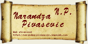 Narandža Pivašević vizit kartica
